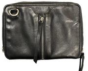 Kelsi Dagger Chelsea Black Leather Crossbody Bag