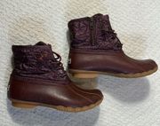 Sperry Saltwater Seacycled Nylon Women’s Top-Side Boot Size 7