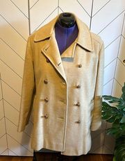 Vintage Women’s Wool Blend Pea Coat Overcoat size 15/16