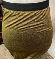 T Alexander Wang Gold & Black Knit Mini Skirt