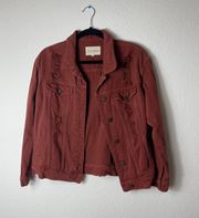 Dark Red/Brown Stylish Jacket