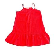 Copper Key Coral Ruffle Hem Dress size M