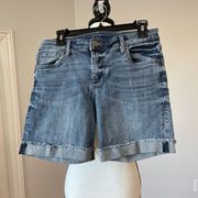 KUT From the Kloth cuffed jean shorts in a size 6 festival