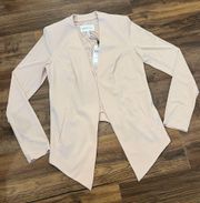 BCBGeneration Welt Pocket Tuxedo Blazer in Rose Smoke