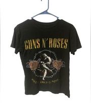 Guns N Roses XS black Short Sleeve Graphic Tee Sweet Child O Mine Band Rock Goth