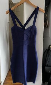 Royal Blue Bandage Mini Dress