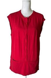 Isabel Marant Red Crewneck Short Sleeves Top Blouse Women’s Size FR38/ US M