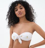 🌸(3/$20) lemon tie bikini top