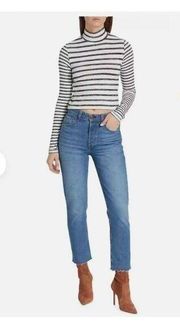 Rag & Bone Nina High-Rise Ankle Cigarette Jean in Monty Wash Size 30