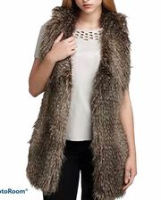 Black Halo faux fur vest