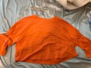 Lululemon Orange Cropped Lulu Long Sleeve Size 6