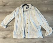 LL BEAN White Corduroy Jacket M