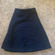 Black Mini Flare Skirt by