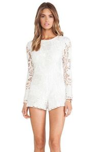 Alexis Iza White Lace Romper