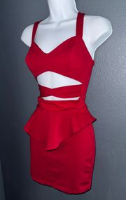 Los Angeles Red Sexy Bodycon Party Formal Dress Womens size XS - Small