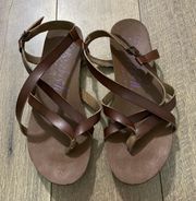 Brown Strappy Sandals