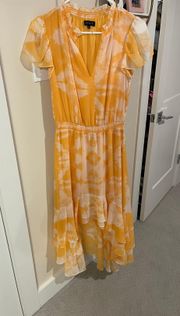 1 State Orange Tie Dye Dress