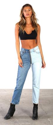 Yin Yang Crop Jeans