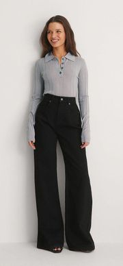 NAKD Wide Leg Black Jean