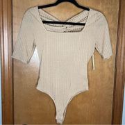 June and Hudson Square Neck Bodysuit NWT