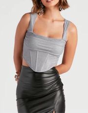 Windsor Sparkle Corset Bustier Top