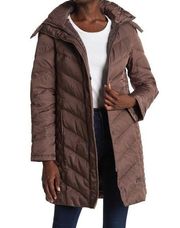 NWT Kenneth Cole Faux Fur Trimmed Puffer Jacket