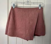 Suede Skort