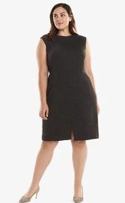 NEW MM Lafleur The Katie Dress Textured Ponte in Charcoal