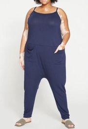 Universal Standard Jackson Sleeveless Jumpsuit Navy