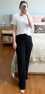 Onyx Stretch Knit Straight Leg Pants