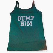 Dump him Y2k ribbed cami