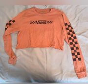 Vans cropped long sleeve top