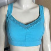 Zella Blue Athletic Racerback Activewear Sports Bra Size L