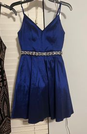 blue short dress 