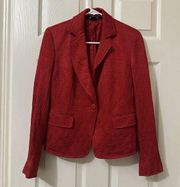 Ellen Tracy Textured Blazer Jacket Women’s Sz 4 Viscose Blend Festive Color