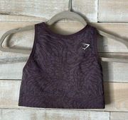 Gymshark Adapt Animal Seamless Purple Sports Bra Size S