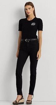 Lauren Ralph Lauren High-Rise Skinny Ankle Jean Size 12 E353