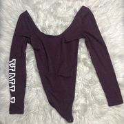 Victoria’s Secret pink long sleeve bodysuit small