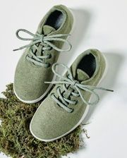 Moss Green Wool Sneakers