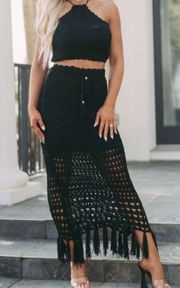 These Three Boutique Crochet Midi Set