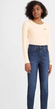 LEVI Blue High Waisted Mom Jeans - size 29