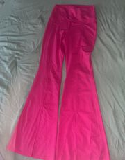 Pink flare pants