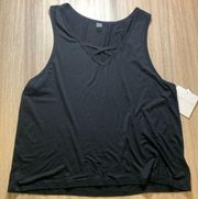 NWT Beyond Yoga Look Back Criss Cross Tank Size Small