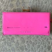 Neon Pink patent leather Ted Baker wallet