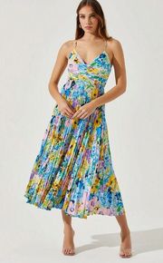 Astr the Label Blythe Midi Dress Bright Floral Women Size Small