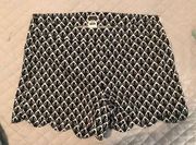black and white patterned  shorts