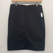 ROZ & ALI Black Pencil Skirt