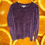 Seven 7 Purple Crew Neck‎ Sweater Medium