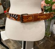 Tiger Leather belt