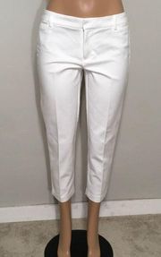 Tommy Hilfiger white slim stretch Capri pants. NWT